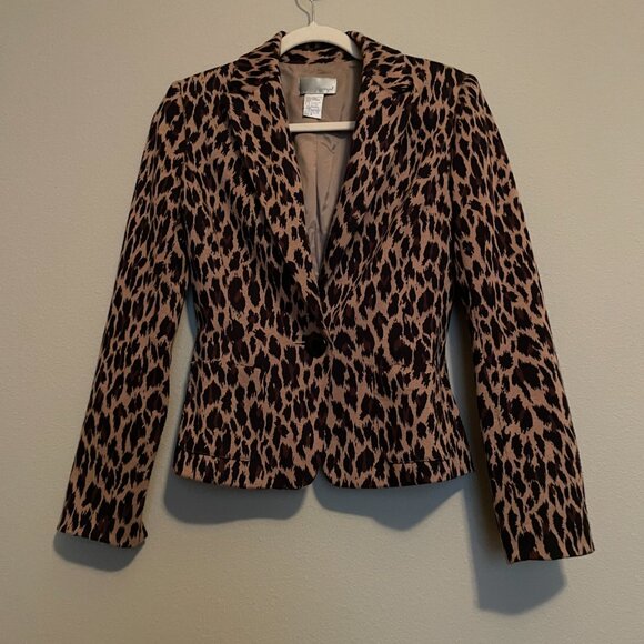 Leopard Print Blazer - S-Size 4 - Spiegel - Picture 12 of 12